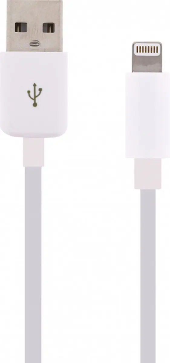 Mobilize USB-A naar Apple Lightning Kabel MFI 1m - Wit