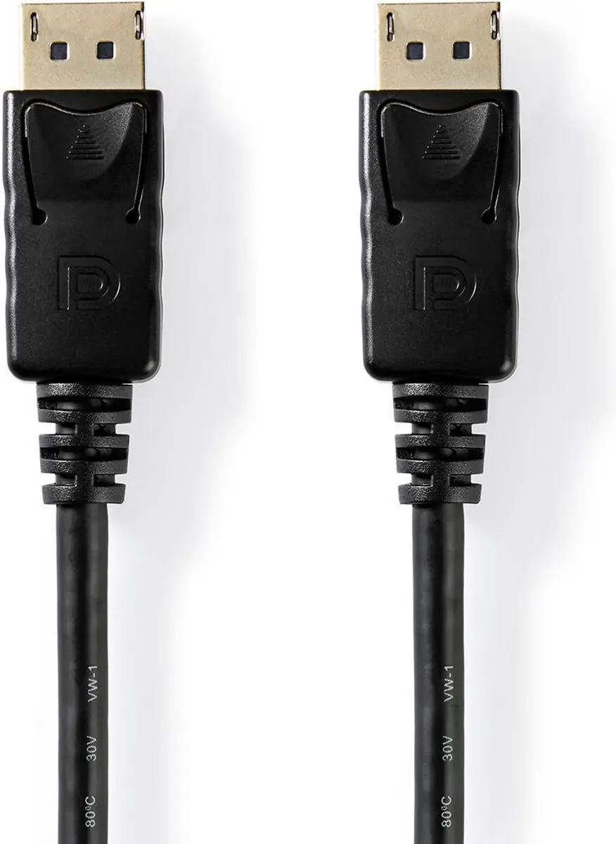Nedis DisplayPort Kabel CCGT37010BK20 - 4K@60Hz - 2m - Zwart