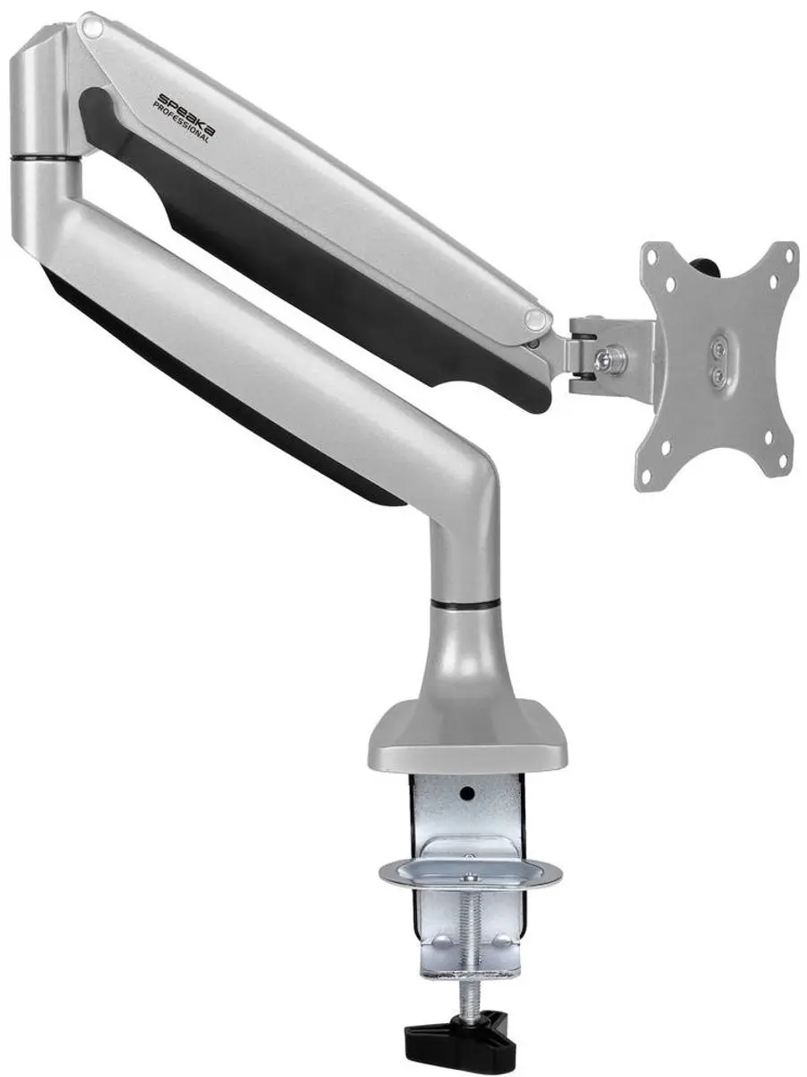SpeaKa Professional SP-MM-920 Monitorbeugel 32" - Gasdruk - Zilver