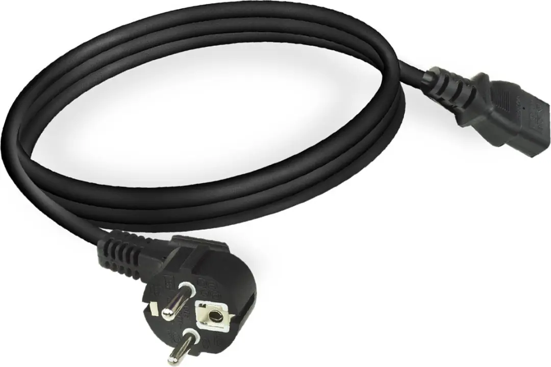 ACT AC3305 Stroomkabel Randaarde - 2m - Zwart