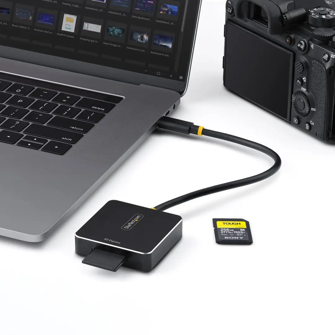 Kaartlezer Extern Startech 1B-USB-C-SDE-ADAPTER Zwart