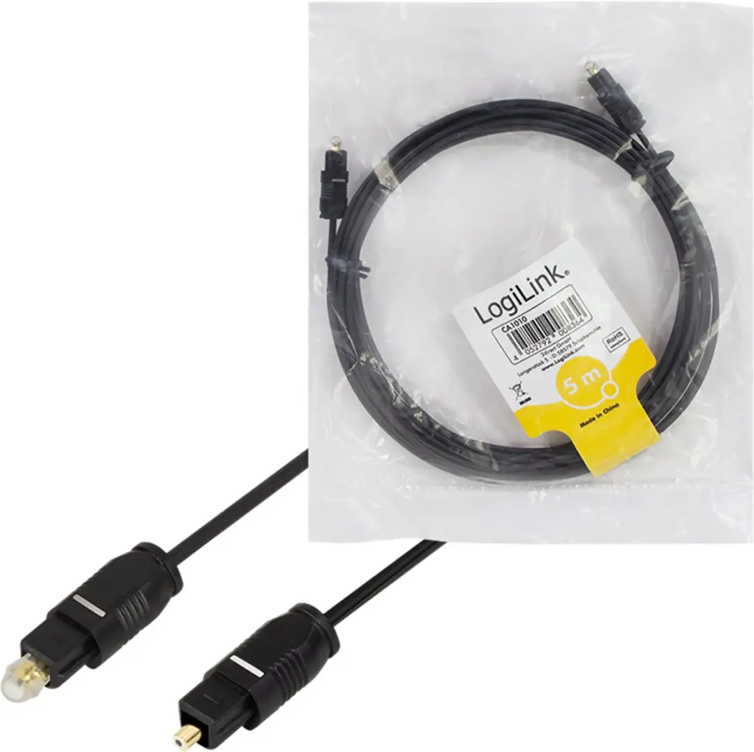 Logilink Toslink Audiokabel CA1010 - 5m - Zwart