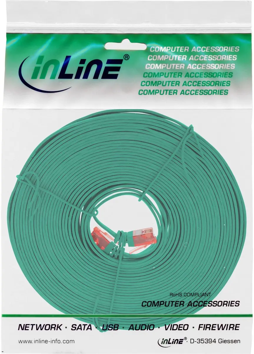 InLine Patchkabel Cat.6 U/UTP Groen 10m