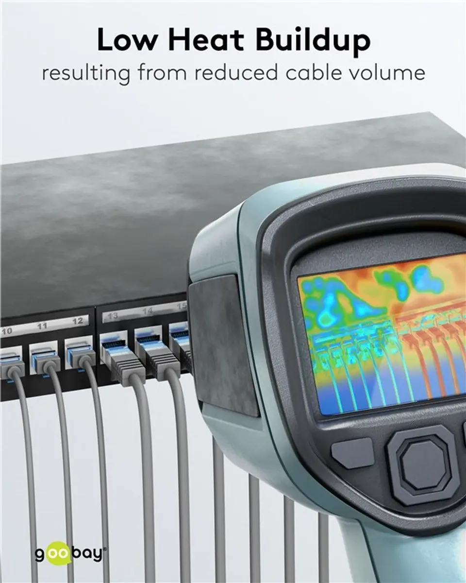 Goobay Ultraflexibele CAT 6A Netwerkkabel KD24271 - Grijs