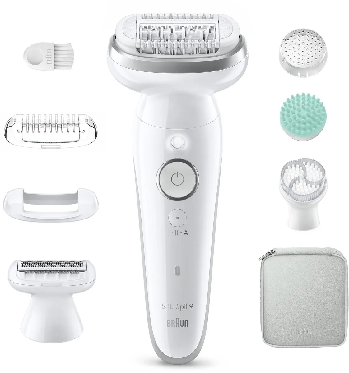 Braun Silk·épil 9 SkinSpa 9-080 Epilator - 5 Opzetstukken - Zilver