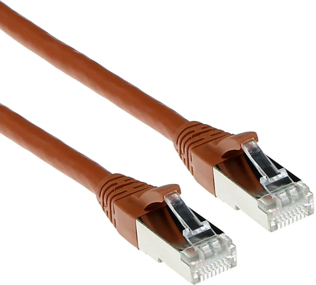 ACT Bruine SFTP CAT6A Patchkabel 25m