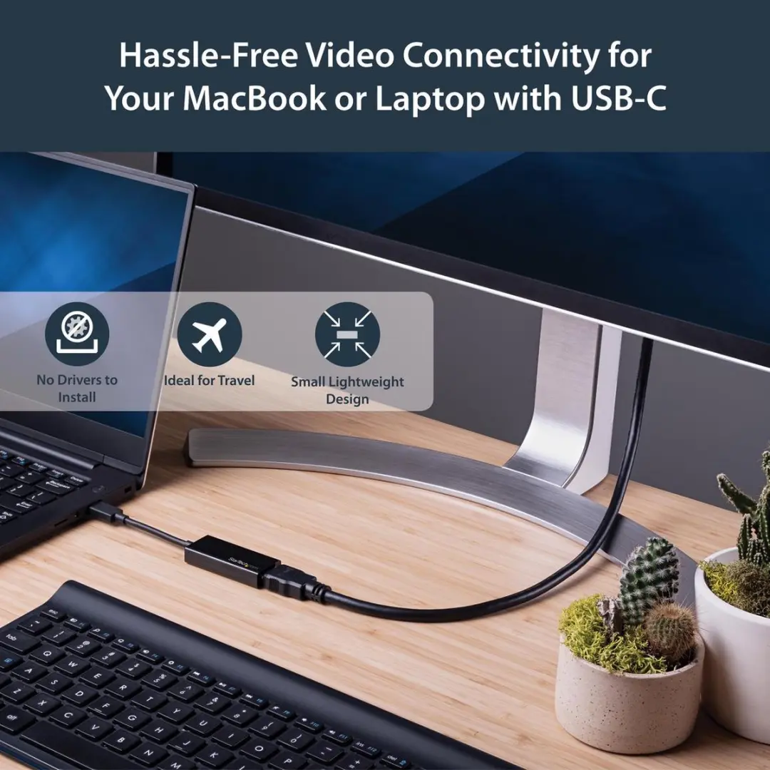 Startech CDP2HD USB 3.1 C naar 4K HDMI Adapter - Zwart - afbeelding 6 van 6