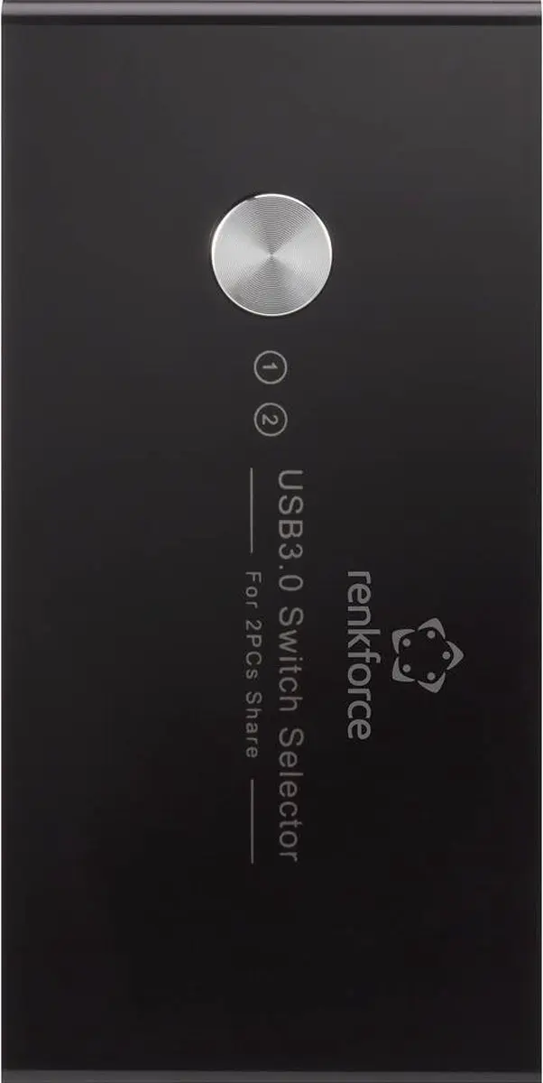 Renkforce RF-SHB-200 USB 3.2 Schakelaar 4 Poorten - Zwart