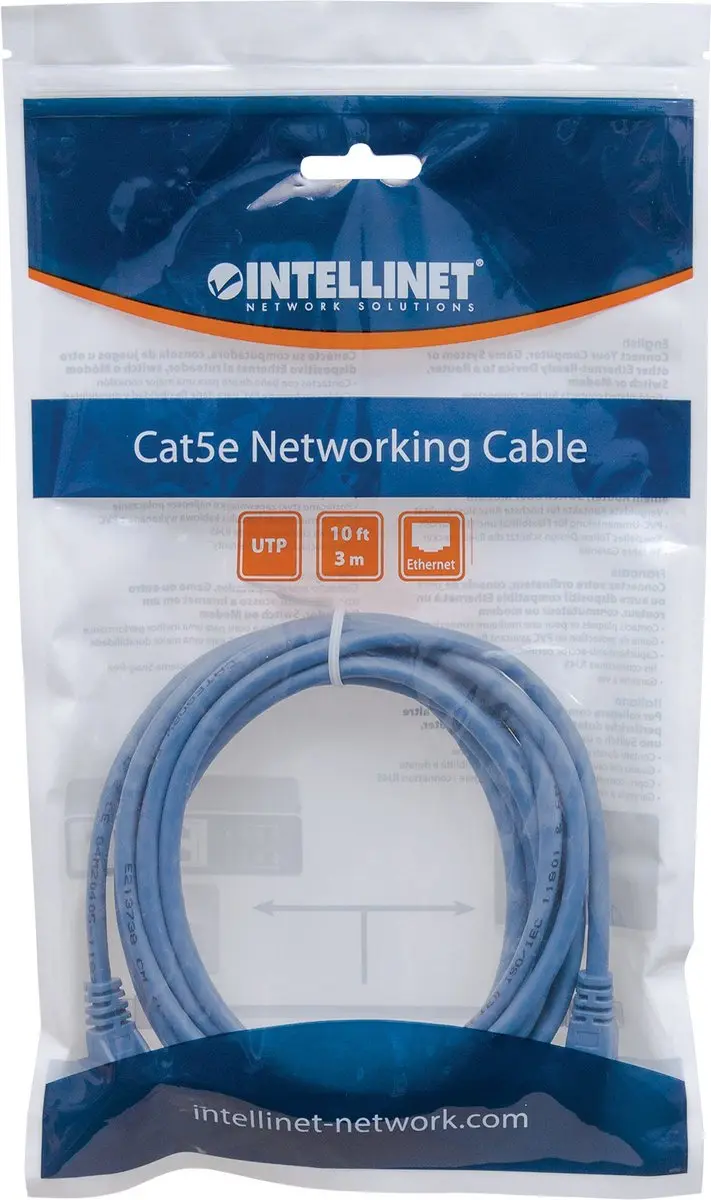 Intellinet 342582 Netwerkkabel CAT6 U/UTP 1.5m - Blauw