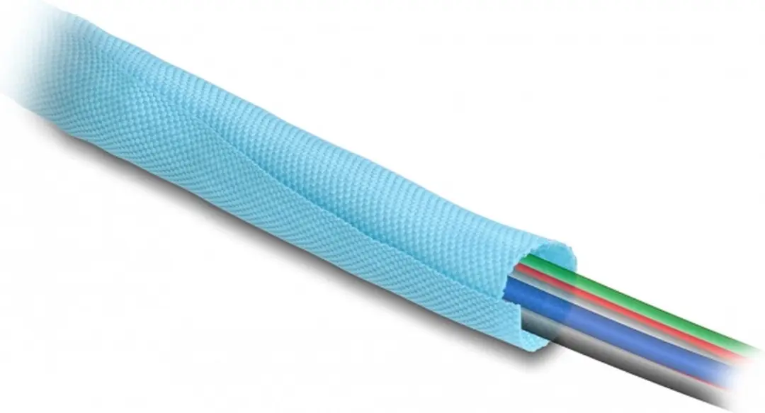 Delock Woven Sleeve 5m x 16mm - Blauw