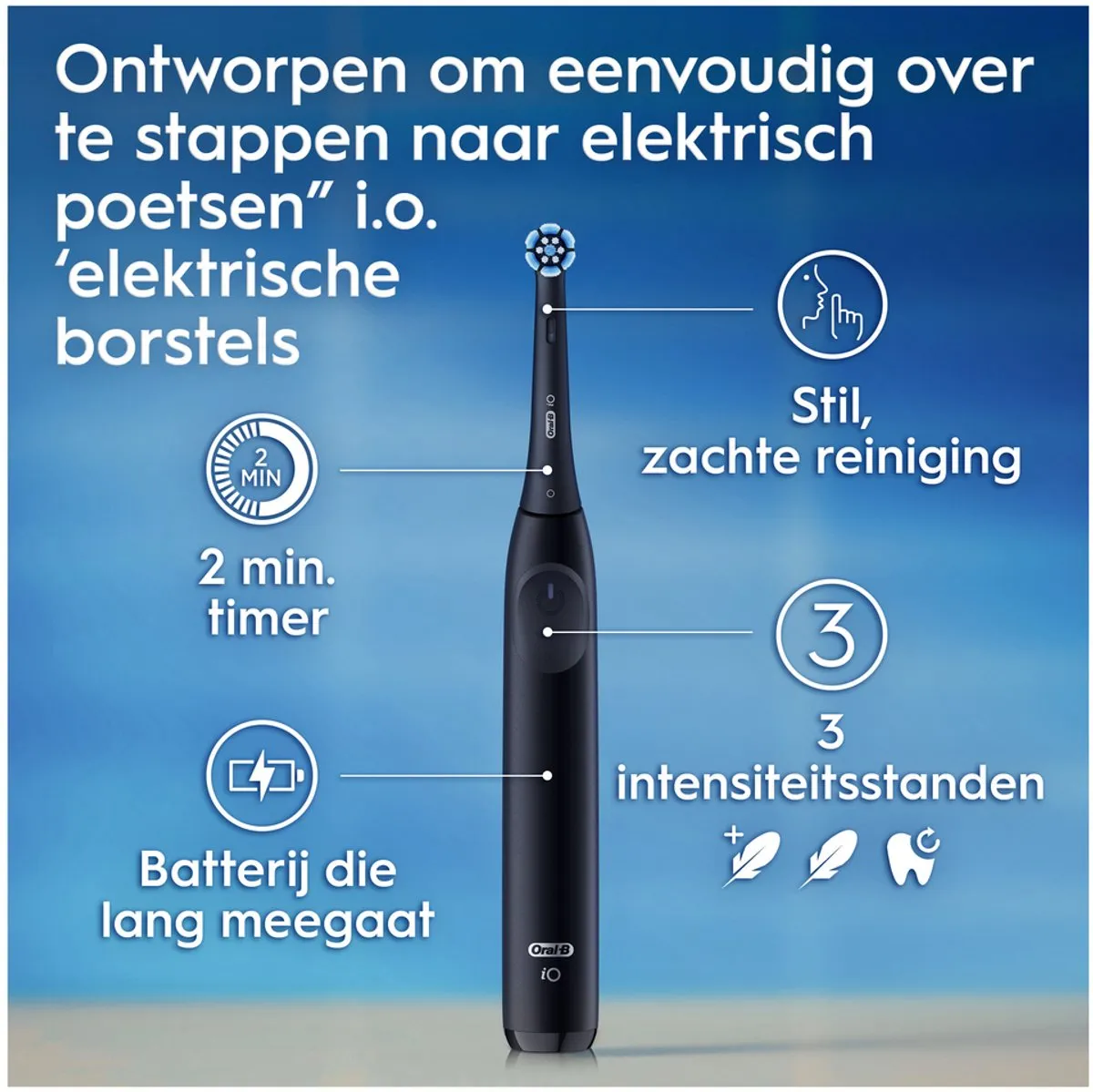 Oral-B iO 3 Elektrische Tandenborstel - Duo Zwart Roze - 2 Stuks - afbeelding 6 van 6