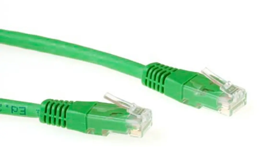 ACT Groene LSZH U/UTP CAT6 Patchkabel 1,5m RJ45