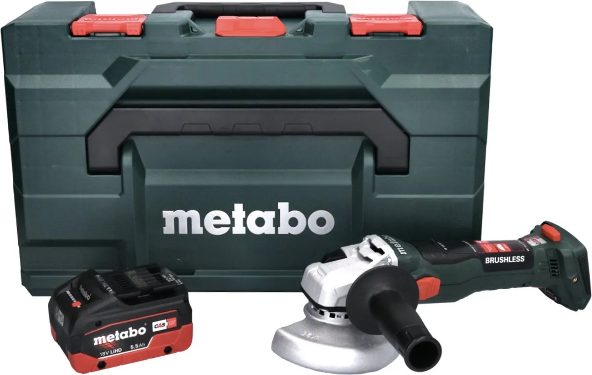 Metabo W 18 LT BL 11-125 Haakse Slijper 125mm - 18V 5,5Ah