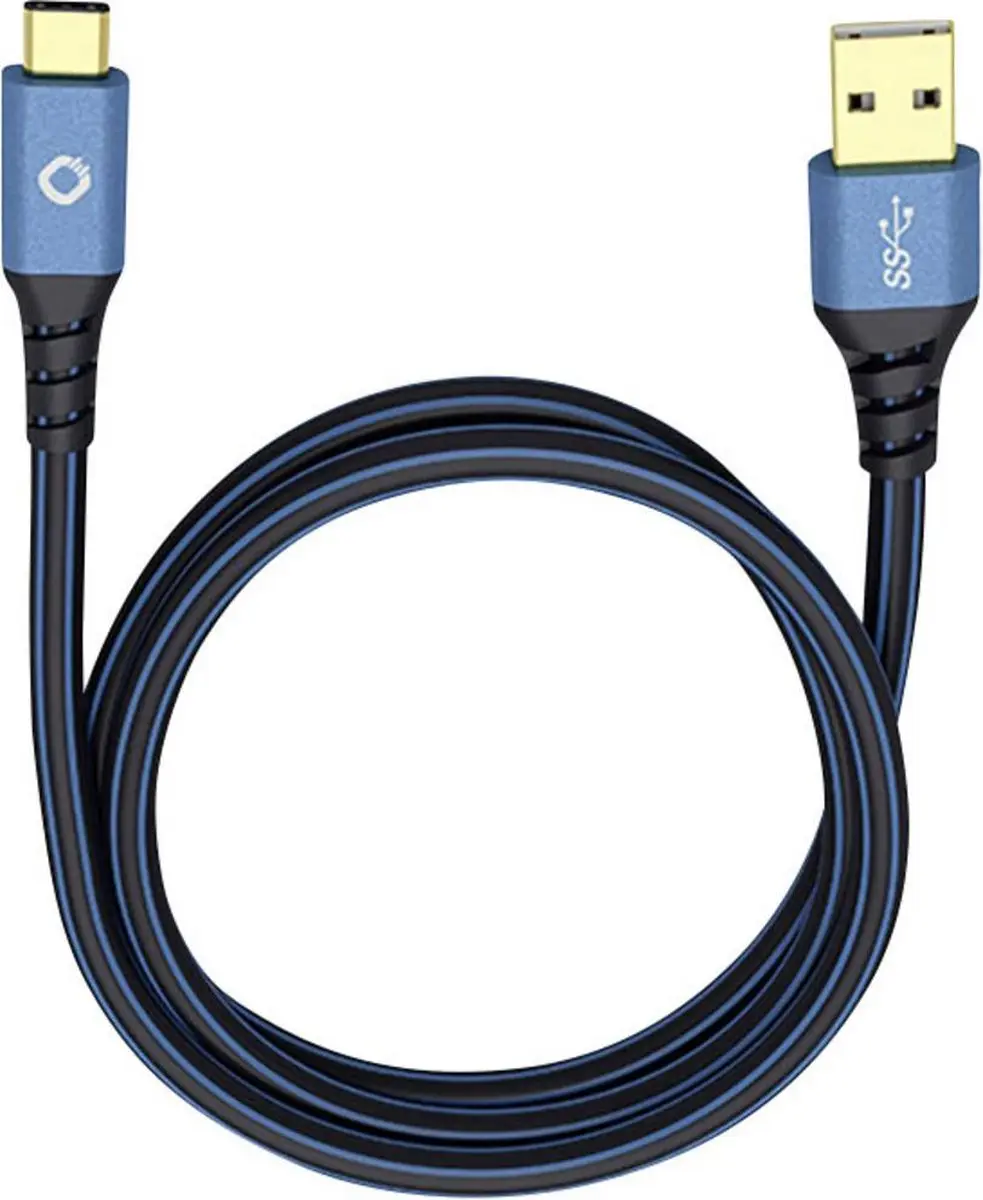 Oehlbach USB Plus C3 USB 3.2 Gen 1 Kabel 3m - Blauw - afbeelding 6 van 6
