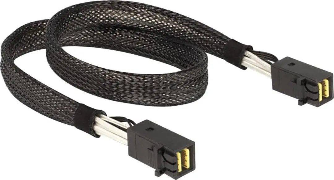 Delock Mini-SAS HD SFF-8643 Kabel 0,5m - Zwart
