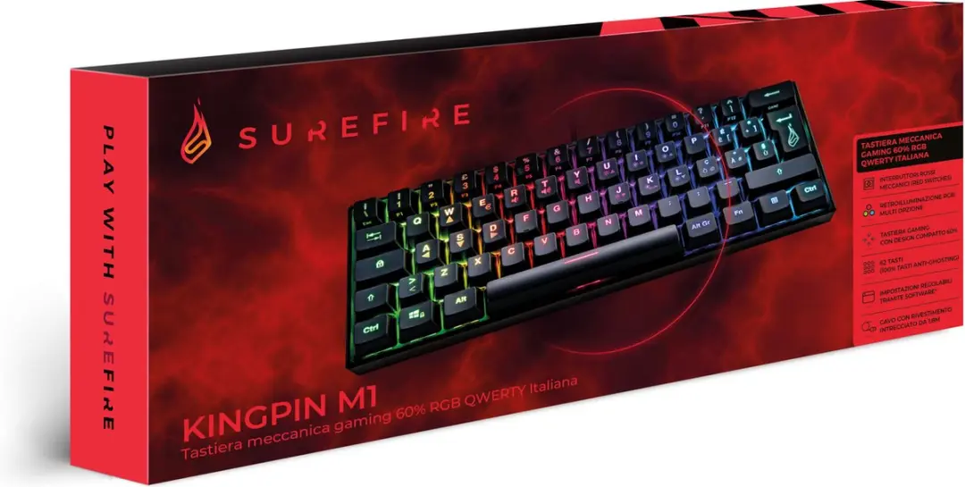 Verbatim Surefire KingPin M1 RGB Gaming Toetsenbord - Zwart