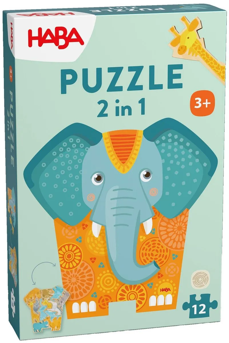 Haba Olifant Puzzel 2112-delig - 3+