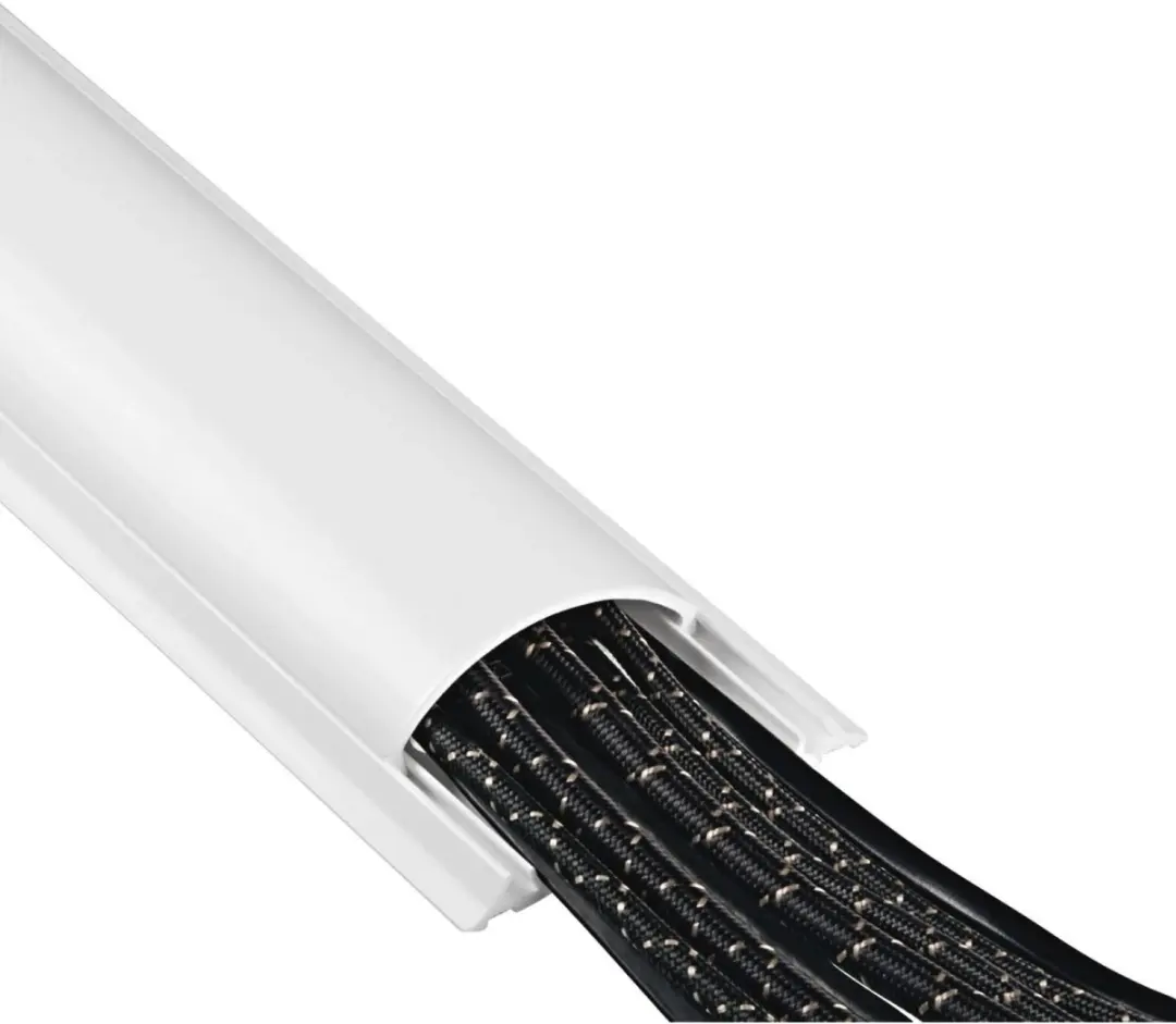 Hama PVC Kabelgoot Halfrond 100cm Wit