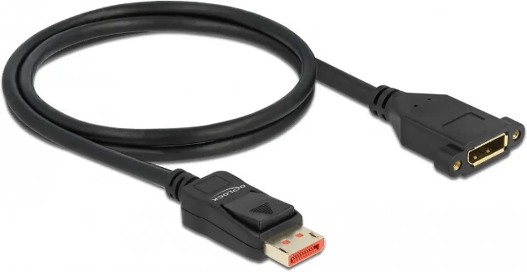 Delock DisplayPort Inbouwadapter 1.4 5K/8K 60Hz - 1m - Zwart