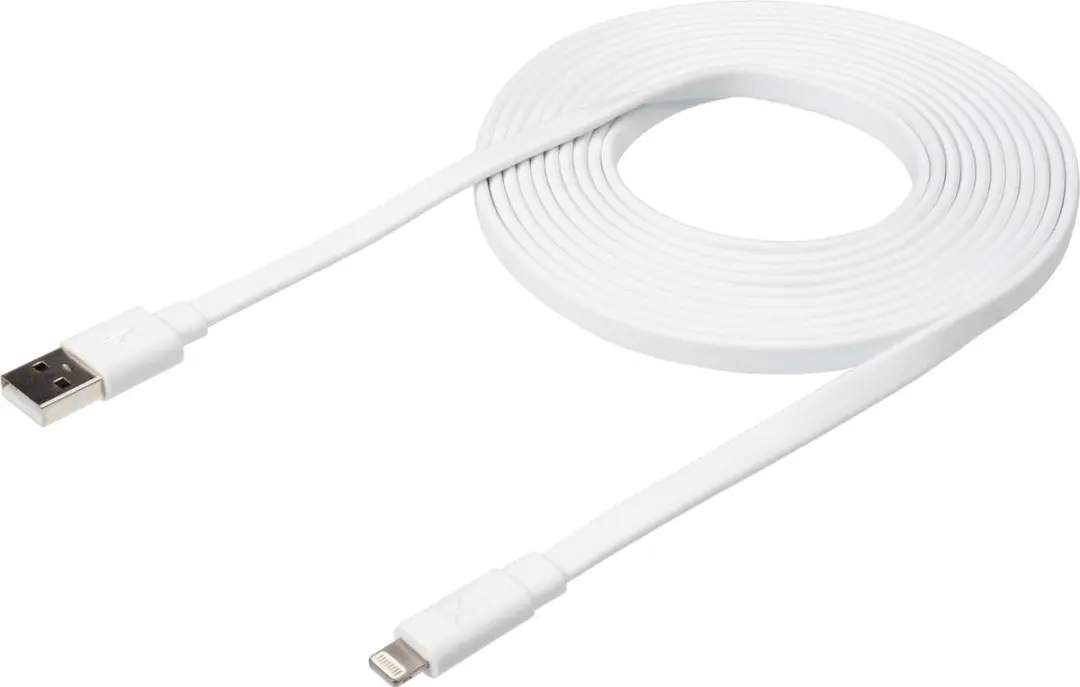 Xtorm Flat USB naar Lightning Kabel 3m - Wit
