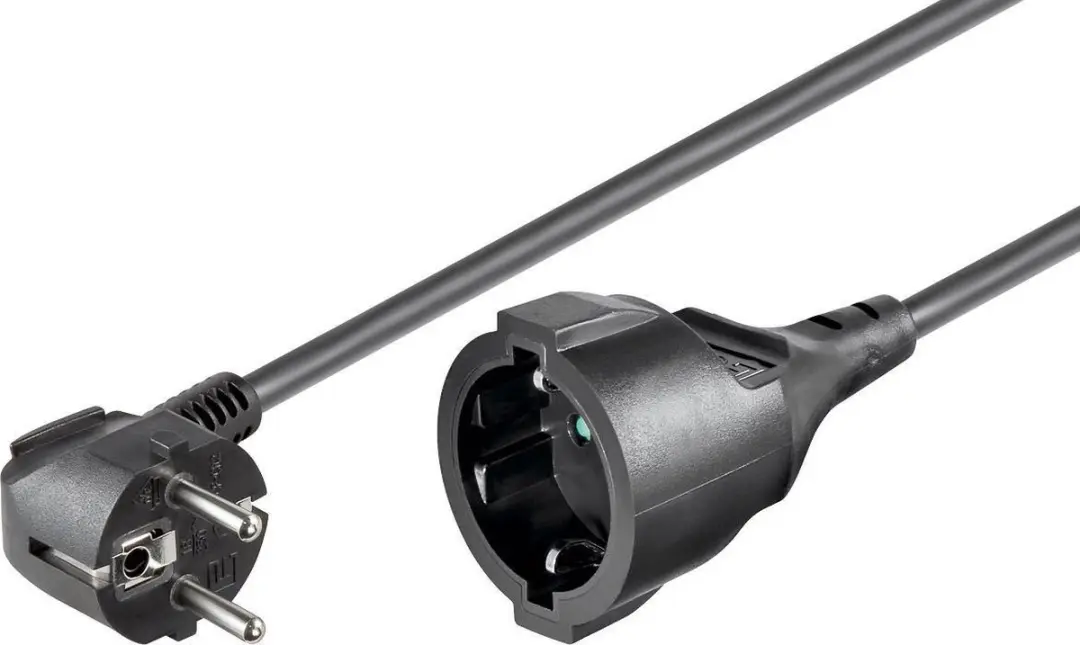 Value Verlengkabel 230V 3m - Zwart