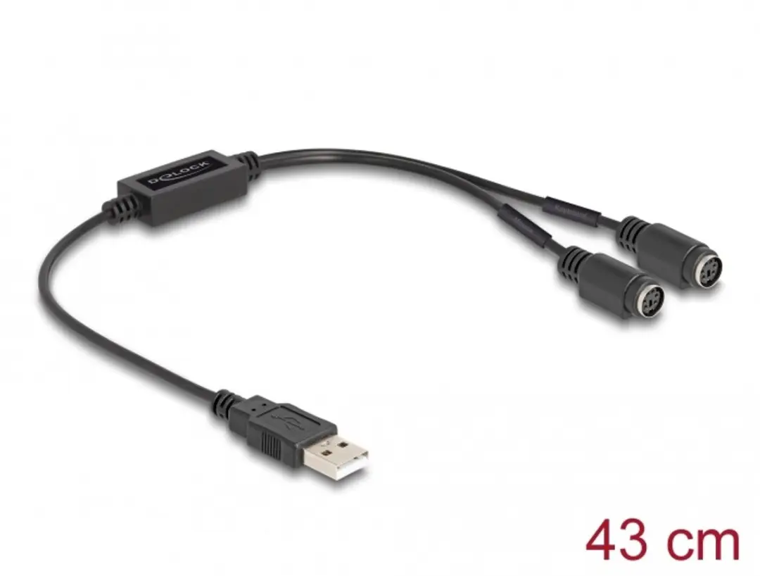 Delock USB naar PS/2 Adapter