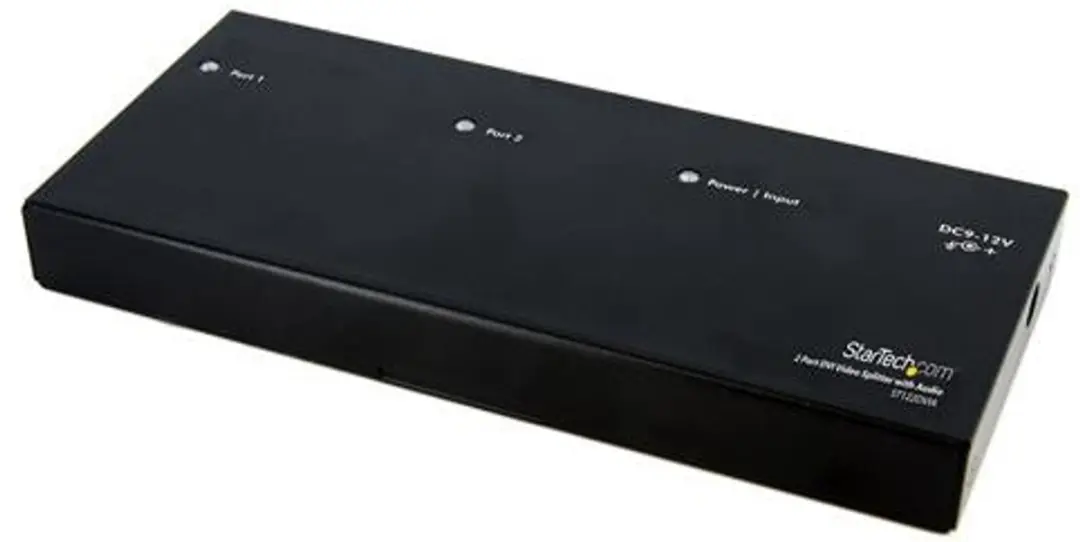 Startech ST122DVIA DVI Video Splitter - 2 Poorten - Zwart
