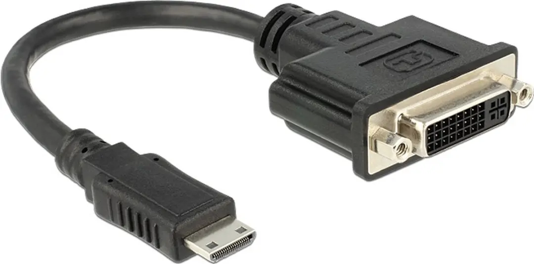 Delock Mini HDMI naar DVI-I Dual Link Adapter