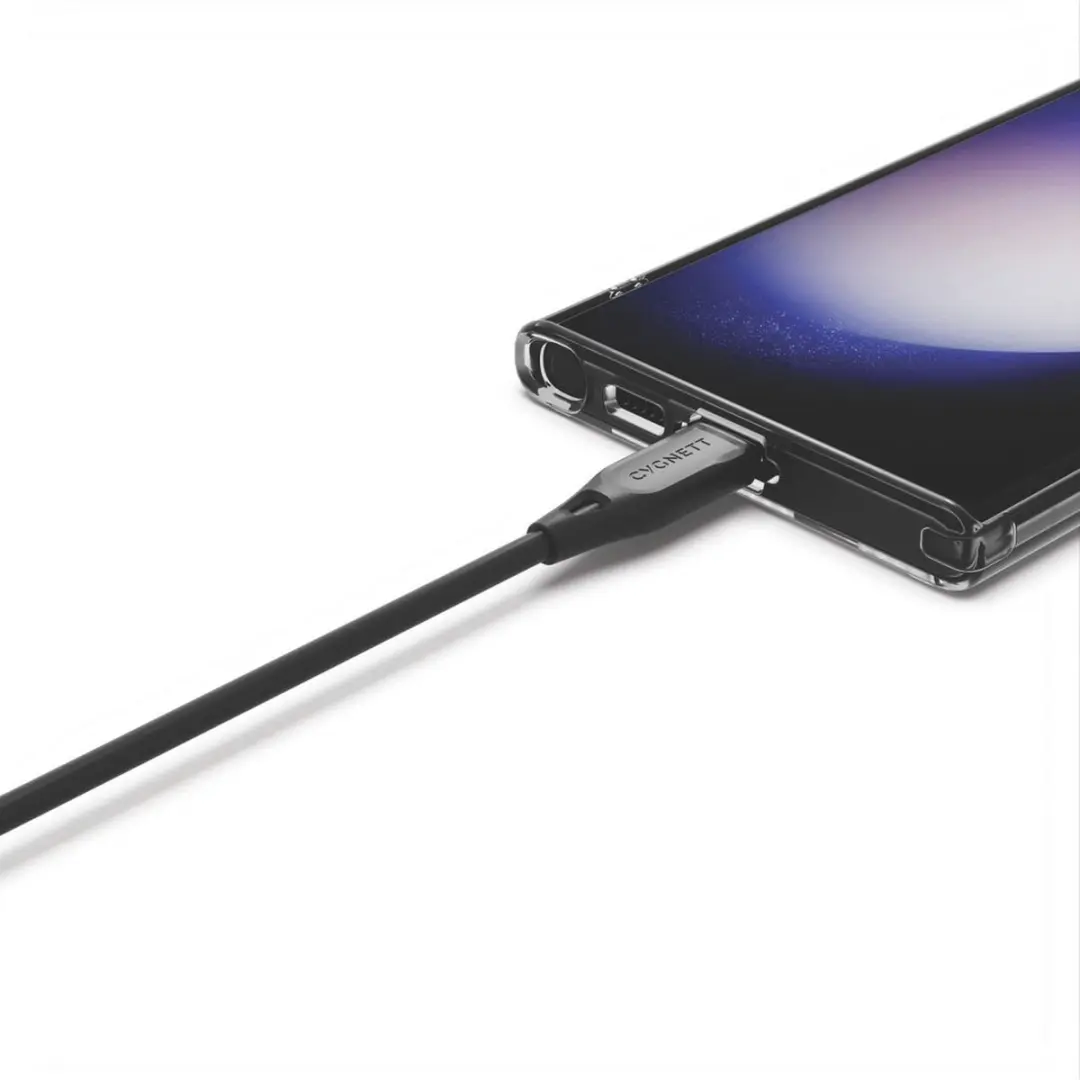 Cygnett USB-A naar USB-C Kabel 2m - Zwart