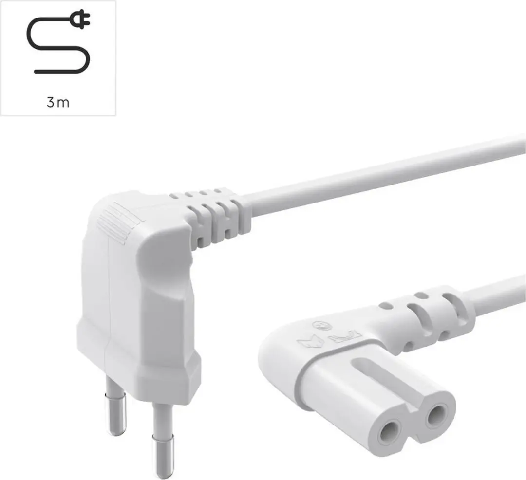 Hama 00223283 Stroomkabel - 3m - Wit
