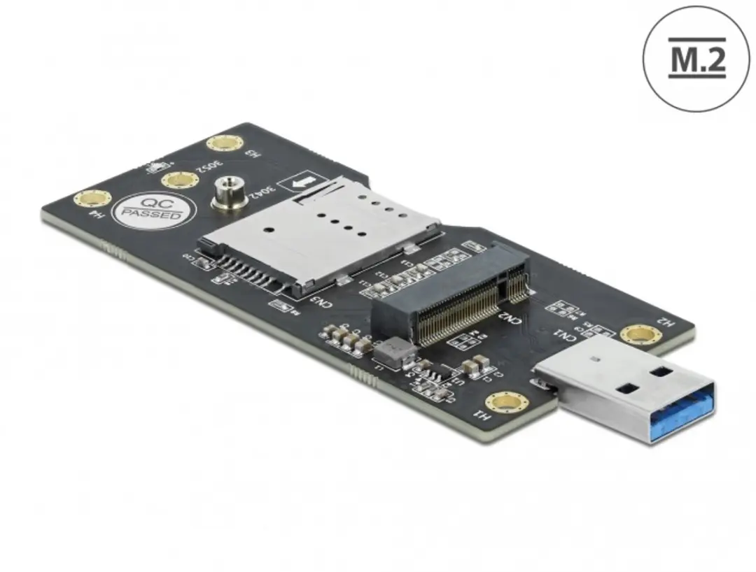 Delock USB 3.0 Type-A naar M.2 Key B Converter