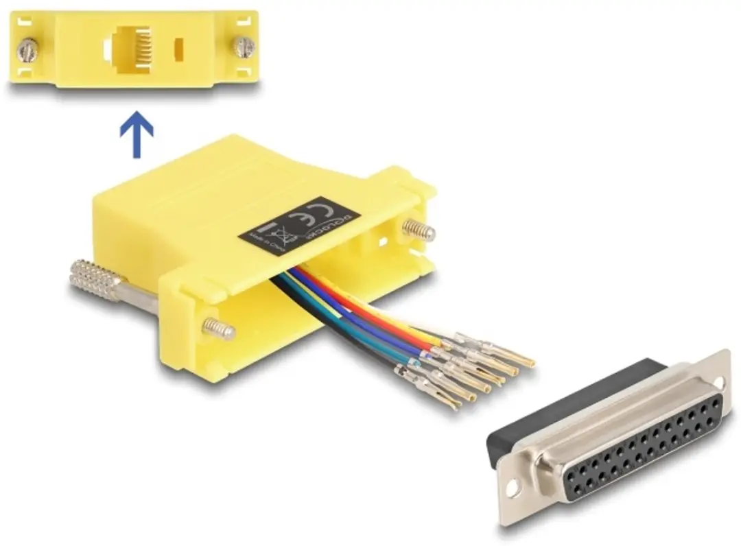 Delock D-Sub 25 naar RJ12 Adapter