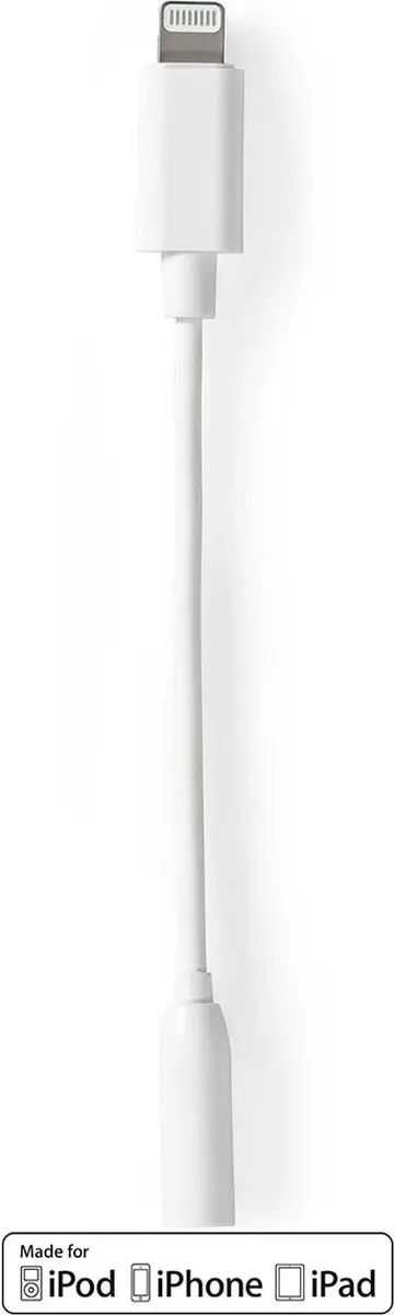 Nedis Lightning-adapter 3,5mm - 0,1m - CCGB39950WT01
