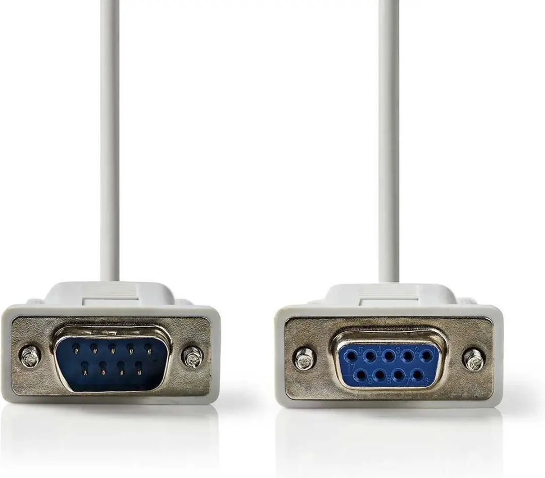 Nedis D-SUB 9-Pins Seriële Kabel - 5m - Ivoor