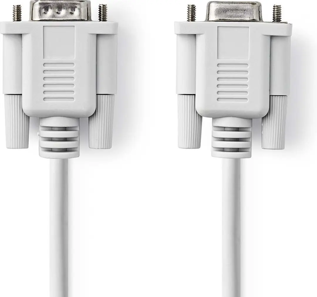 Nedis D-SUB 9-Pins Seriële Kabel - 5m - Ivoor - afbeelding 6 van 6