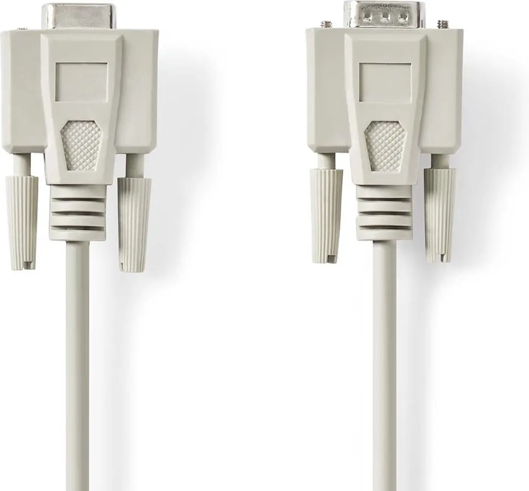 Nedis D-SUB 9-Pins Seriële Kabel - 5m - Ivoor
