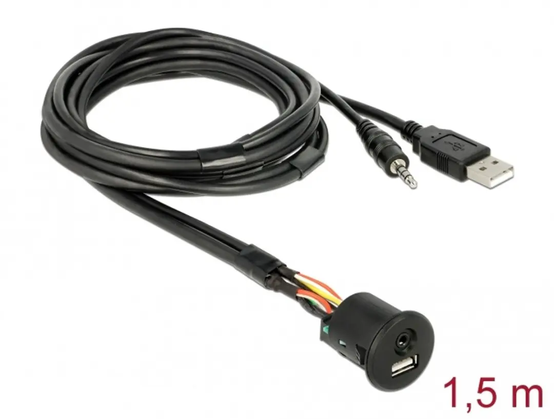 Delock USB naar 3.5mm Audio Kabel 1.5m