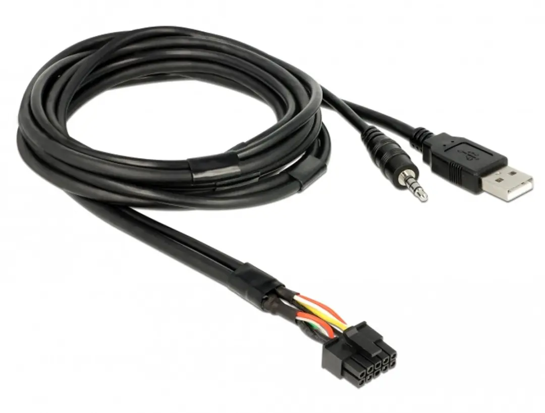 Delock USB naar 3.5mm Audio Kabel 1.5m - Zwart
