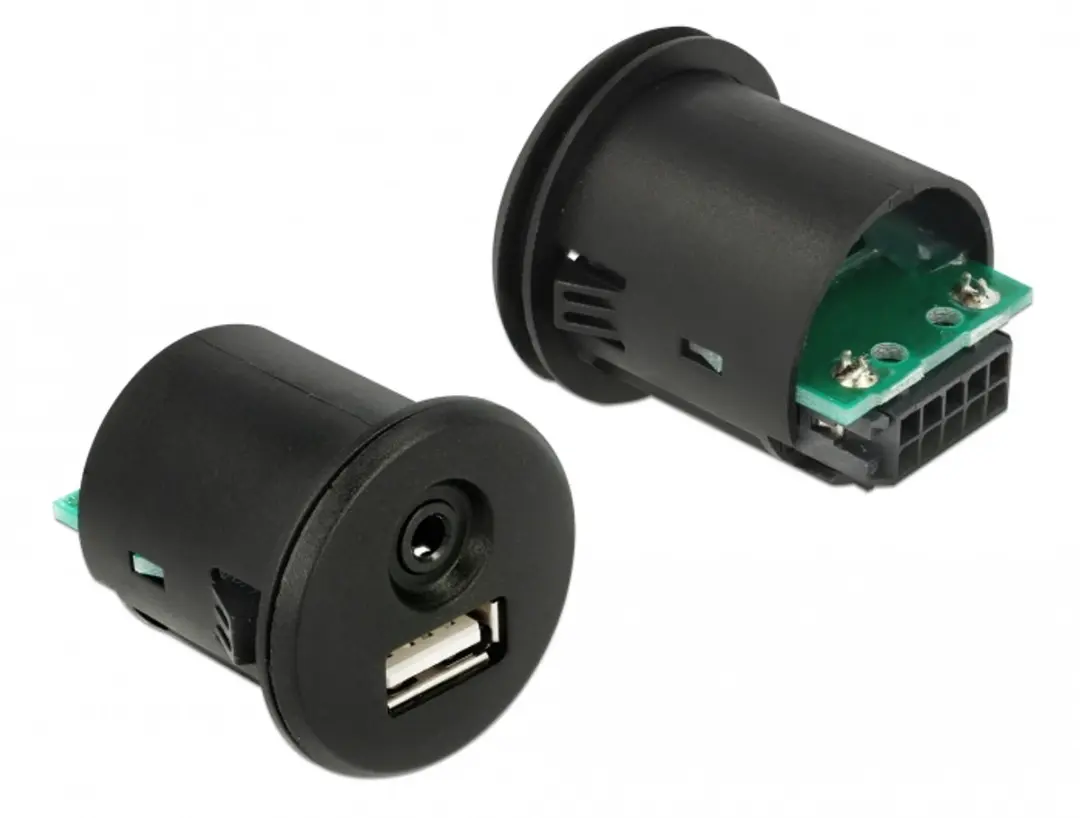 Delock USB naar 3.5mm Audio Kabel 1.5m - Zwart