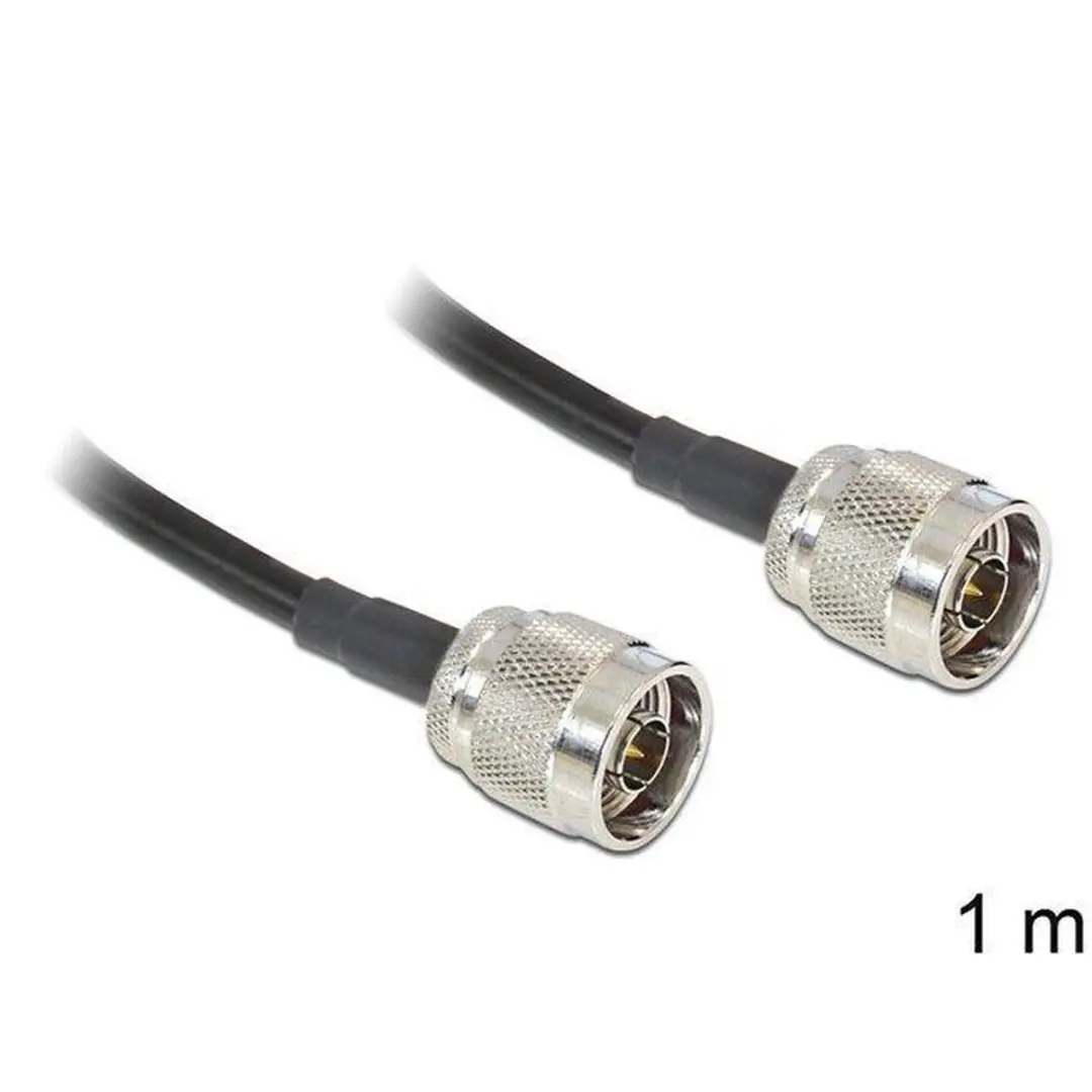Delock LMR195/RF195 Kabel 50 Ohm - 1m - Zwart