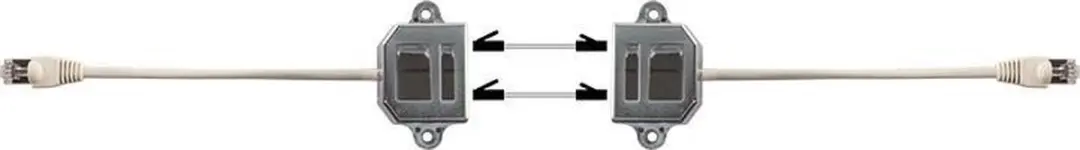 Logilink NP0042 Kabel Splitter CAT5 - Zilver/Wit