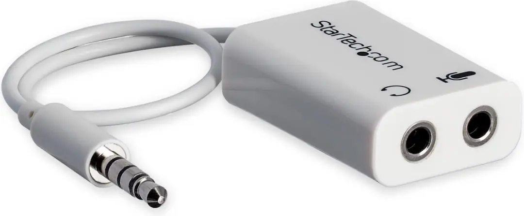 Startech MUYHSMFFADW Audio Jack Adapter - 0,15m - Zwart