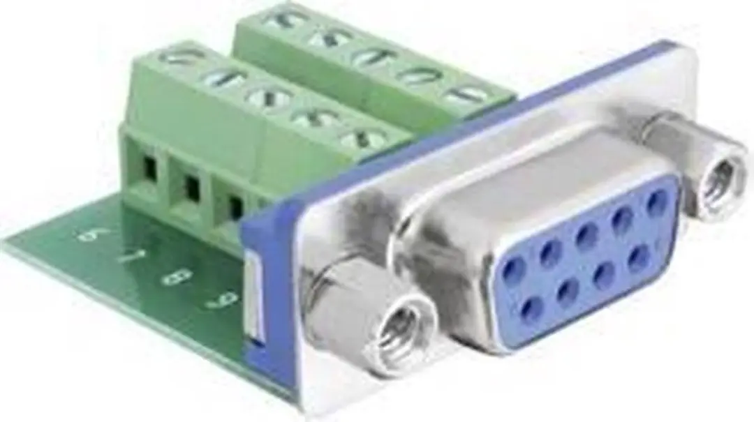 Delock Sub-D 9 Pin Adapter - Terminalblock 10 Pin