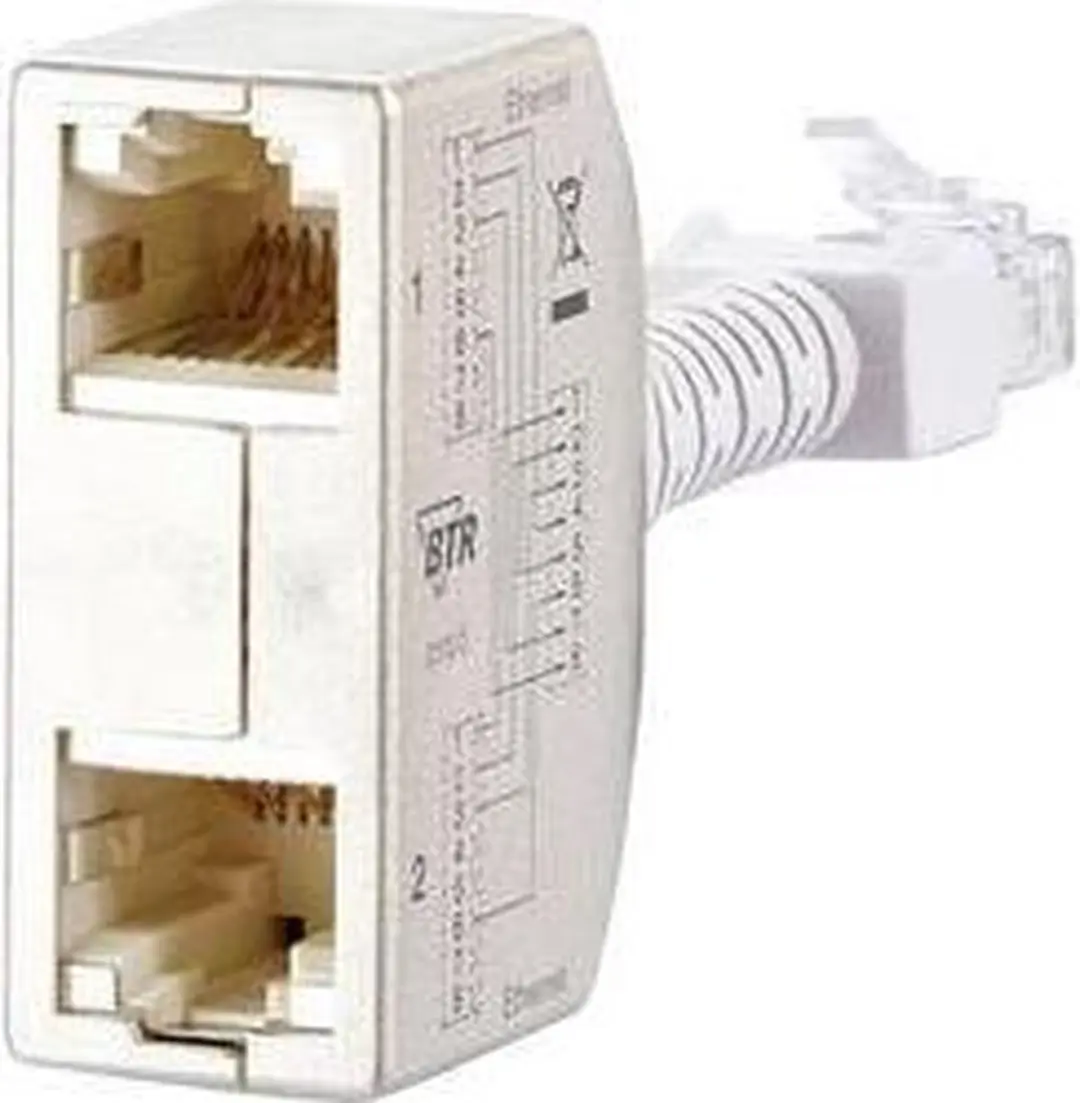 Metz Connect RJ45 Netwerk Y-adapter CAT 5 - 2x RJ45-bus 1x RJ45-stekker - afbeelding 6 van 6