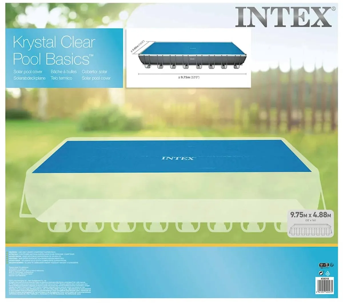 INTEX - Solarzwembadhoes - 960x466 - cm - polyetheen - blauw