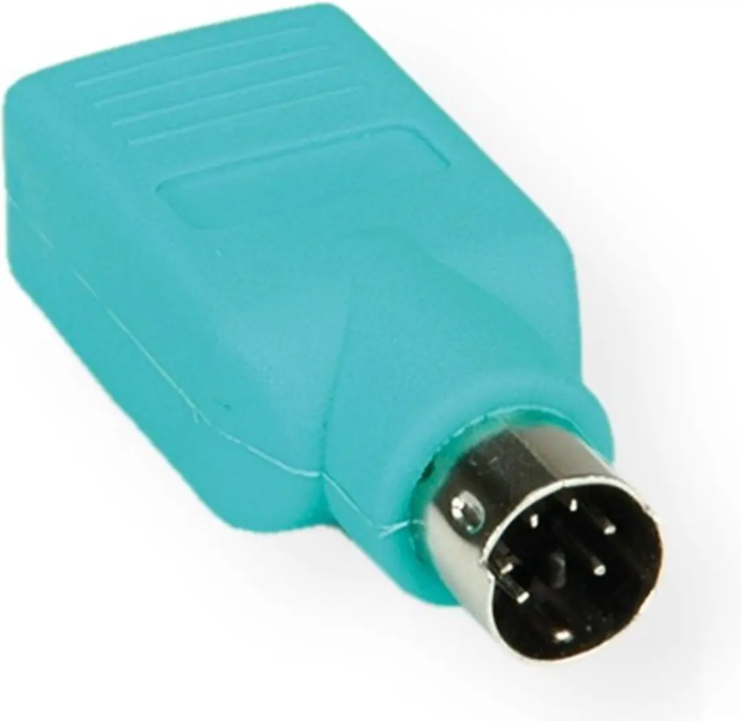Value Mini DIN 6-pins PS/2 naar USB-A Adapter