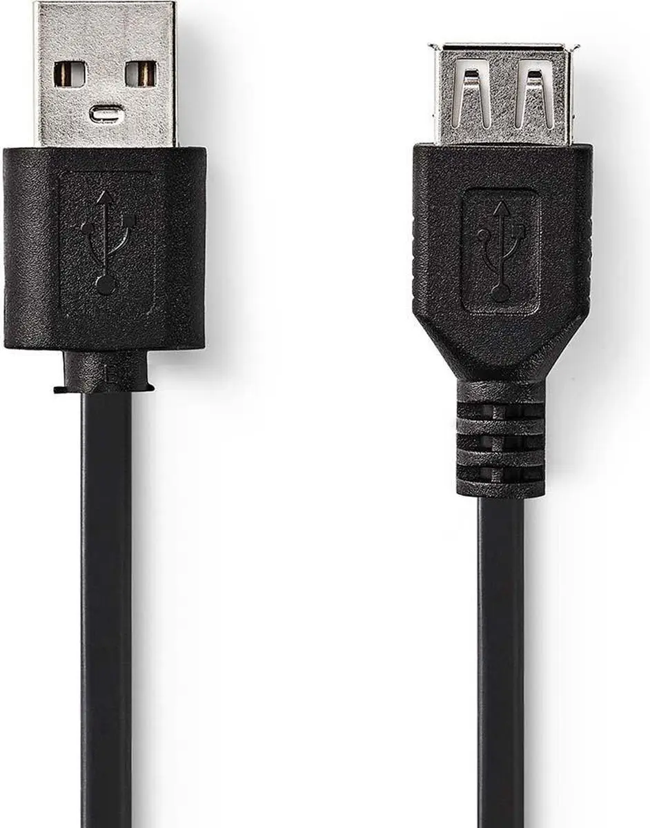 Nedis USB 2.0 A-A Kabel 7.5W 480Mbps 1m - Zwart - afbeelding 6 van 6
