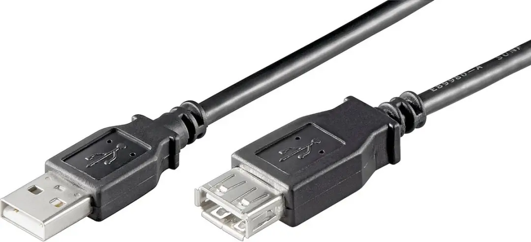 Nedis USB 2.0 A-A Kabel 7.5W 480Mbps 1m - Zwart