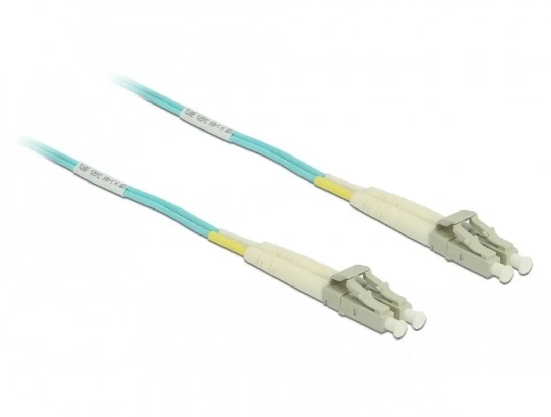 Delock OM3 LC/UPC Glasvezelkabel 10m - Turquoise