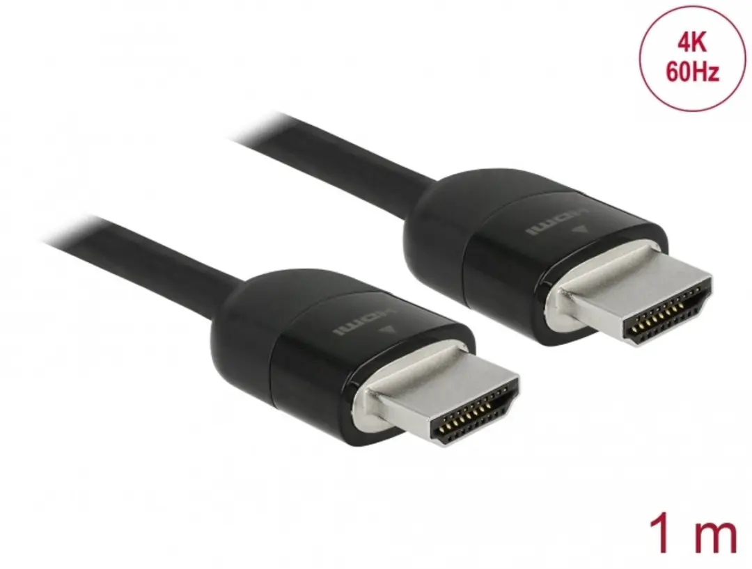 Delock HDMI Kabel 4K 60Hz 1m
